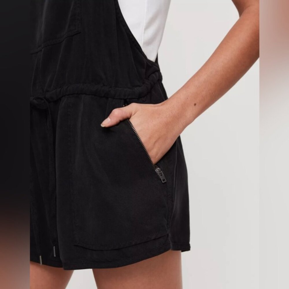 Aritzia Wilfred Free Beatriz RomperDrawstring overall romper Black - Picture 4 of 11